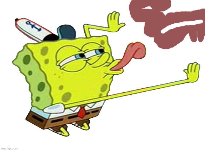 SpongeBob Lick | image tagged in spongebob lick | made w/ Imgflip meme maker