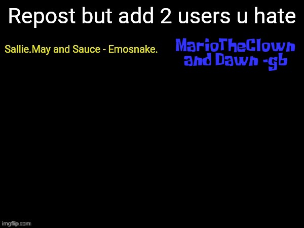 MarioTheClown and Dawn -gb | made w/ Imgflip meme maker