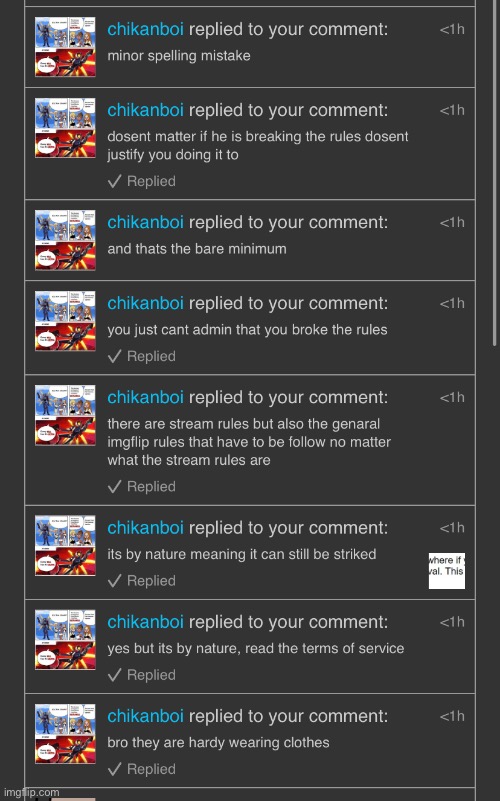 this argument is crazy, this mofo’s literally being a snob about “bikinis = porn!!!1!1!1!1” | made w/ Imgflip meme maker