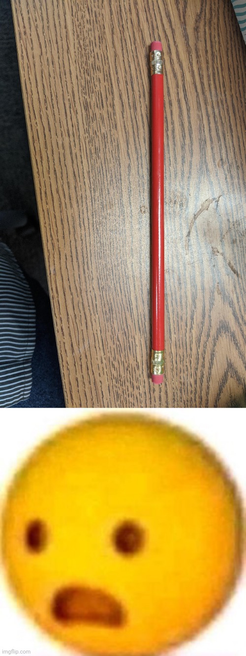 Strange pencil | image tagged in le gasp,you had one job,pencils,pencil,memes,mildly infuriating | made w/ Imgflip meme maker