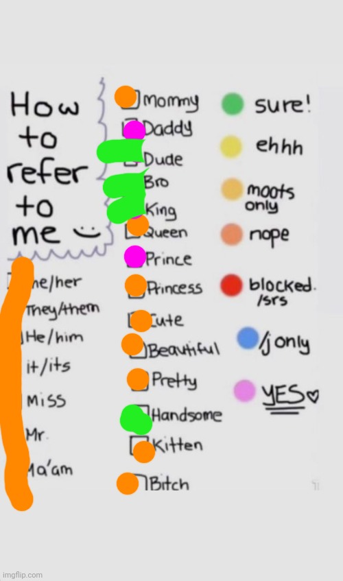 How To Refer To Me :) | image tagged in how to refer to me | made w/ Imgflip meme maker