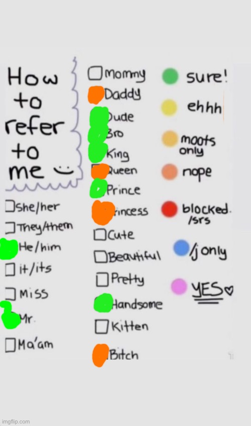 How To Refer To Me :) | image tagged in how to refer to me | made w/ Imgflip meme maker