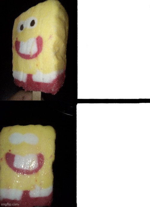 High Quality SpongeBob Popsicle drake template Blank Meme Template