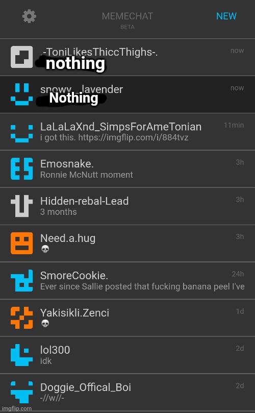 mc lore | nothing; Nothing | made w/ Imgflip meme maker