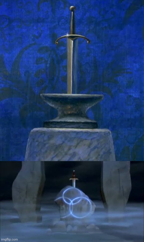 High Quality Quest for Camelot Ripped Off The Sword in the Stone Blank Meme Template