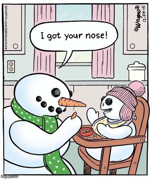 image tagged in snowman,carrot,nose | made w/ Imgflip meme maker