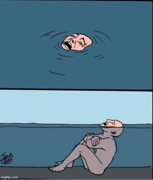 Crying Guy Drowning | image tagged in crying guy drowning | made w/ Imgflip meme maker
