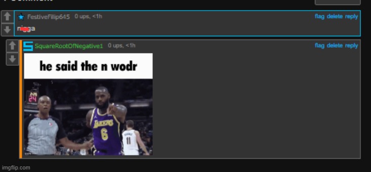 gottem (dont cancel him hes just testing the n wodr bypass) | image tagged in also sorry filip | made w/ Imgflip meme maker