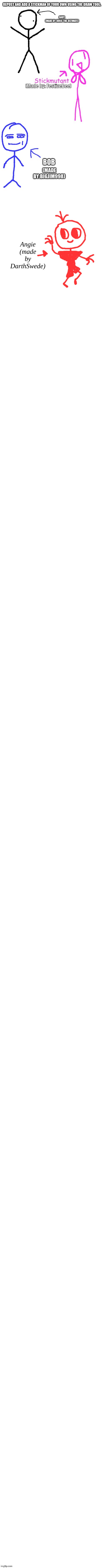 No, I didnt skip the others who made this too, I just worked hard and it took its time. | Angie
(made by DarthSwede) | made w/ Imgflip meme maker