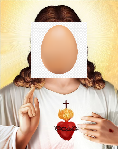 Egg jesus Blank Meme Template