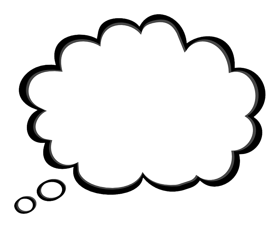 High Quality Thought bubble png Blank Meme Template