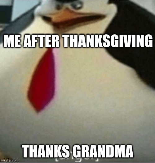 [anger] | ME AFTER THANKSGIVING; THANKS GRANDMA | image tagged in anger | made w/ Imgflip meme maker