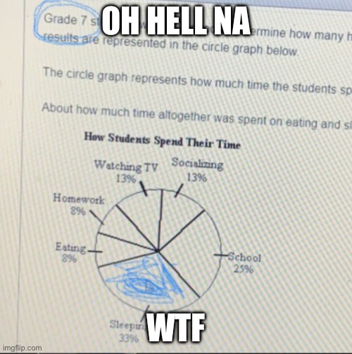 Omg | OH HELL NA; WTF | image tagged in middle school | made w/ Imgflip meme maker