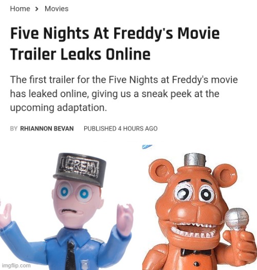 FNAF MOVIE LOOKING FIRE SO FAR | made w/ Imgflip meme maker
