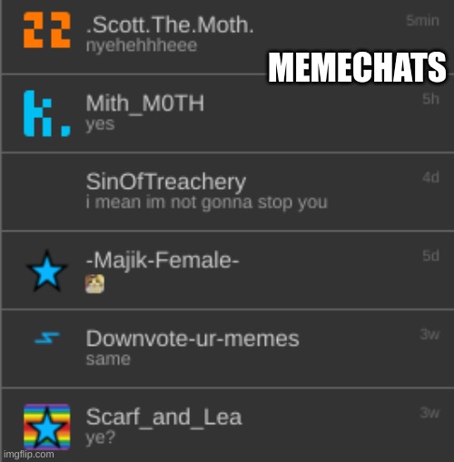 MEMECHATS | made w/ Imgflip meme maker