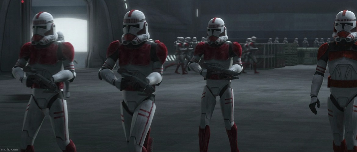 High Quality shock clone trooper Blank Meme Template