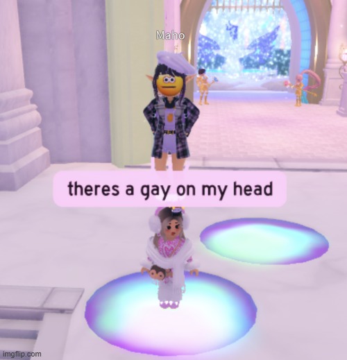 image tagged in head,gay,royale high | made w/ Imgflip meme maker