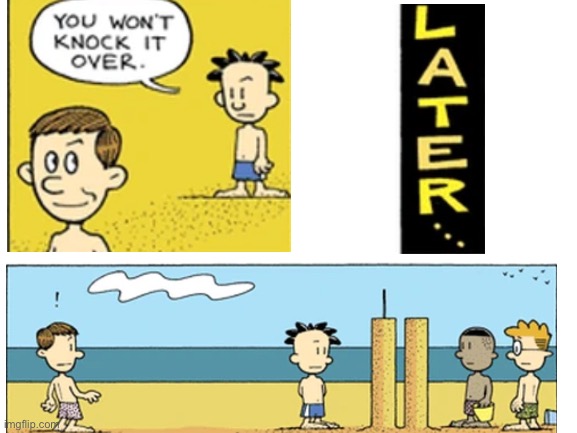 Think fast chucklenuts | image tagged in big nate,dark humor | made w/ Imgflip meme maker