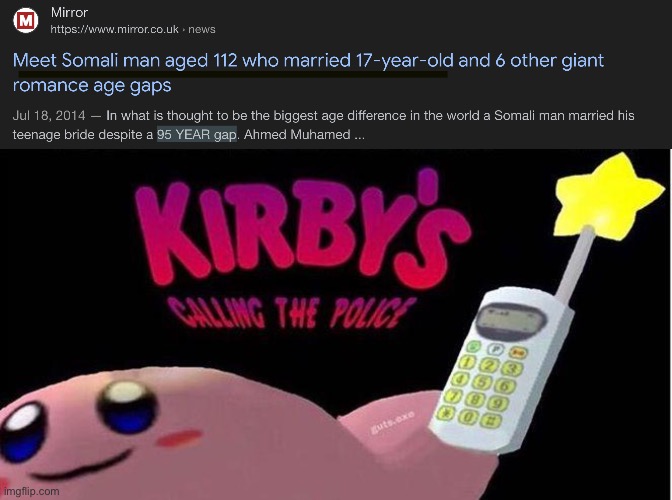Hol up | image tagged in kirby's calling the police | made w/ Imgflip meme maker
