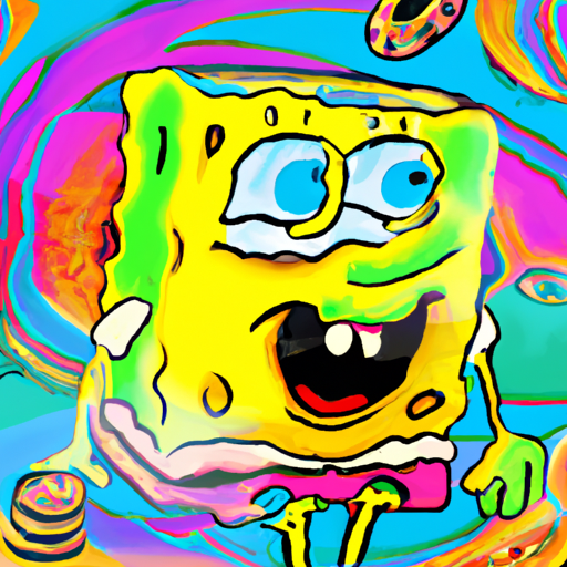 spongebob tripping on acid Blank Template - Imgflip