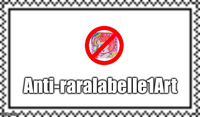 Anti-raralabelle1Art Stamp | Anti-raralabelle1Art | image tagged in deviantart,banned,lori loud,nickelodeon,lincoln loud,funny | made w/ Imgflip meme maker