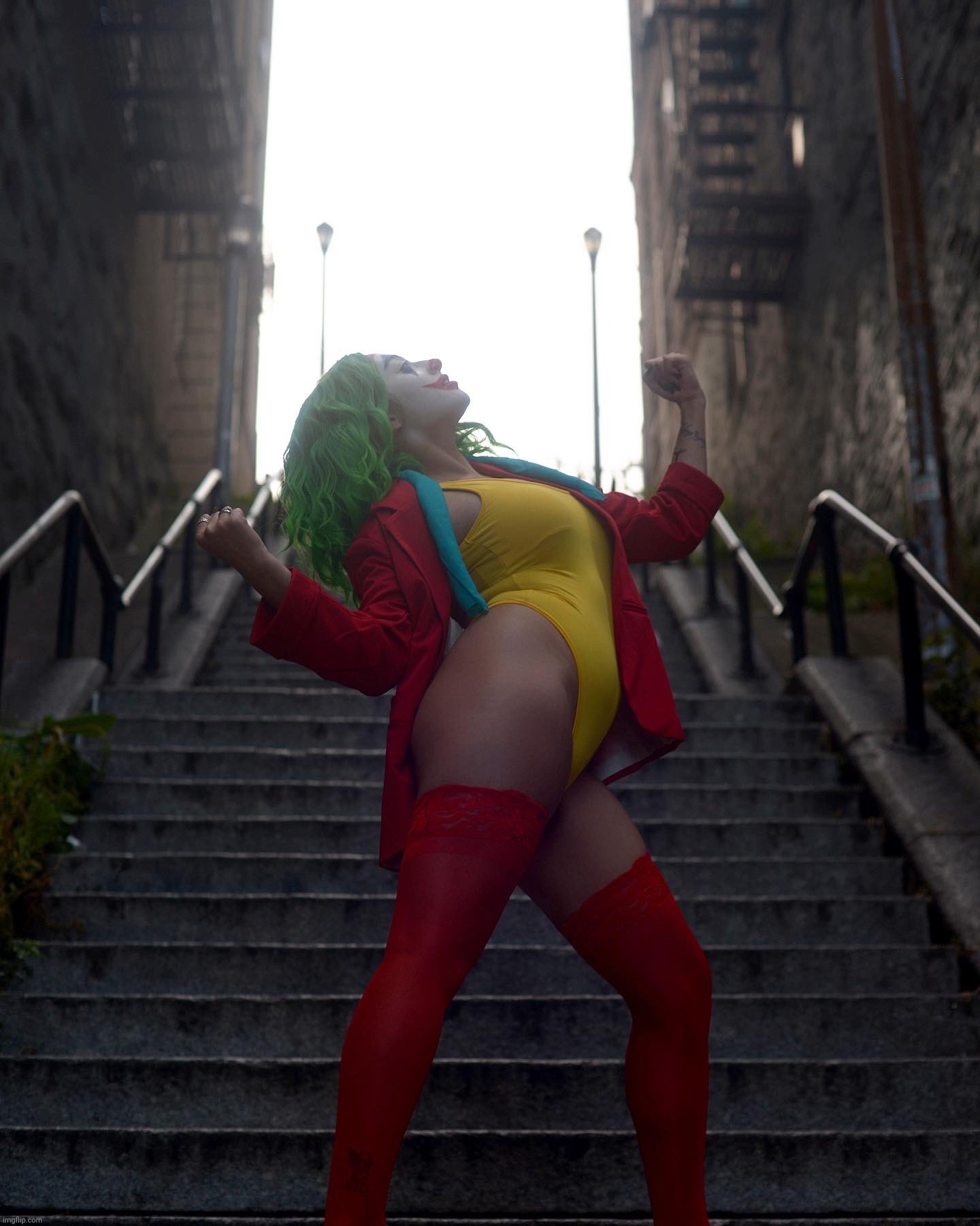 Joker Cosplay by Veronica Fett (Rae) | image tagged in joker cosplay by veronica fett rae | made w/ Imgflip meme maker
