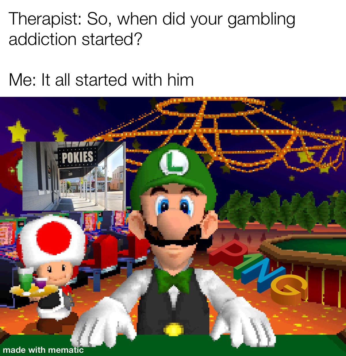 Luigi Blank Meme Template