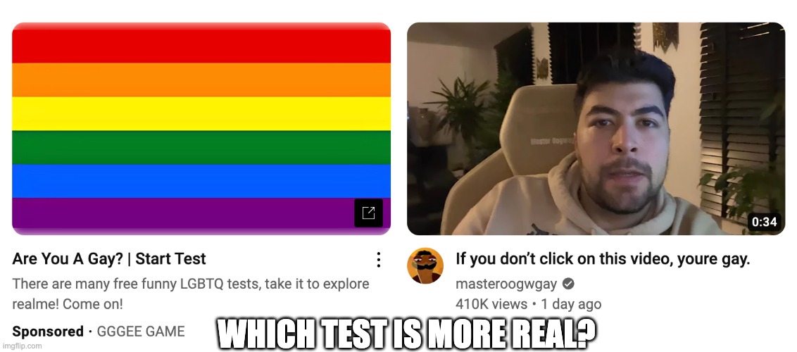 Bro Which One Do I Click on? | WHICH TEST IS MORE REAL? | image tagged in master oogway | made w/ Imgflip meme maker