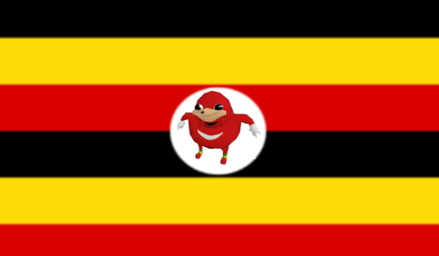 High Quality uganda knuckles army flag Blank Meme Template