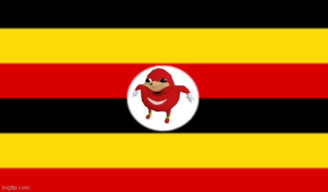 uganda knuckles army flag | image tagged in uganda knuckles army flag | made w/ Imgflip meme maker