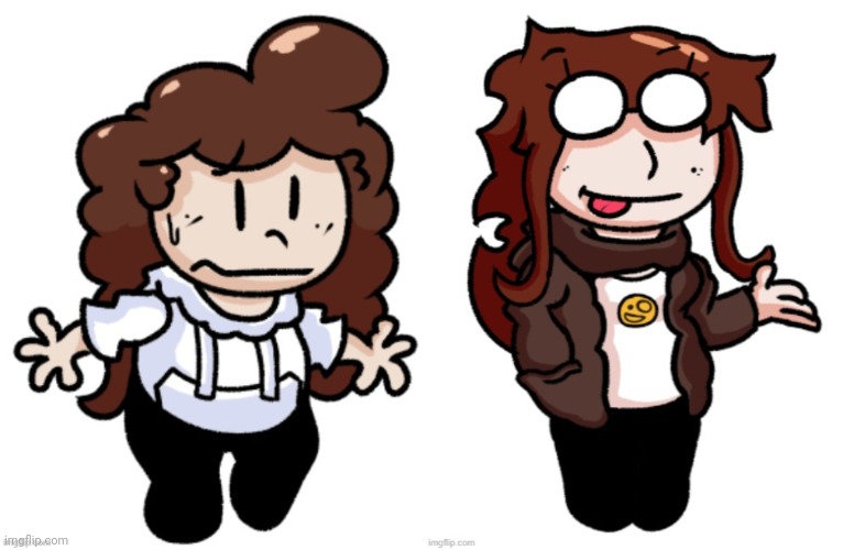 slight redesigns of Lian and his sister! (both drawn by Elfiya great job Elfiya) | made w/ Imgflip meme maker
