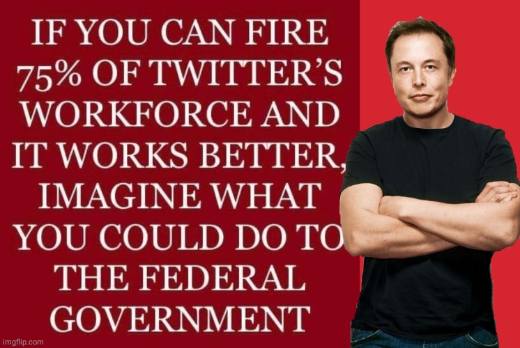 Lay off the government | image tagged in memes,keep calm and carry on red,elon musk | made w/ Imgflip meme maker