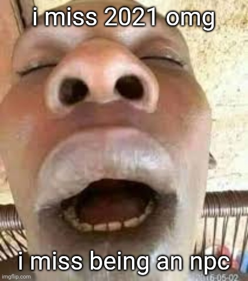 now im just retarded | i miss 2021 omg; i miss being an npc | image tagged in mmmmmmmmm | made w/ Imgflip meme maker