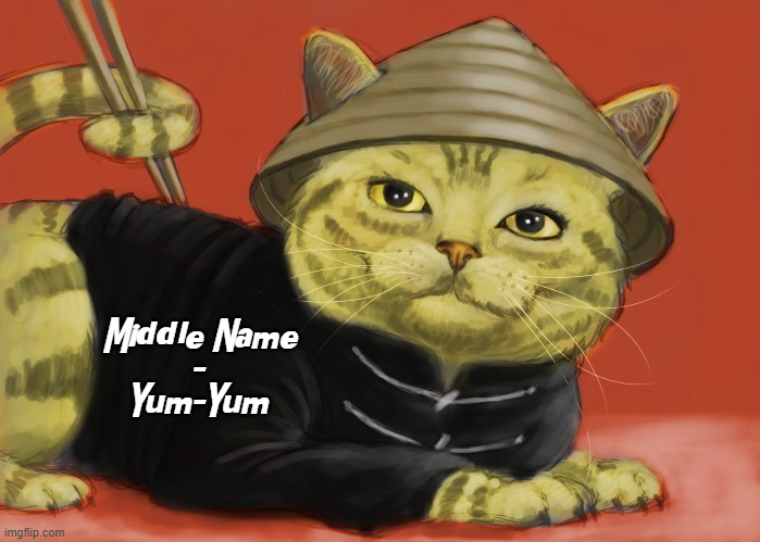Irony | Middle Name
-
Yum-Yum | image tagged in vince vance,chinese,cats,chopsticks,cartoons,comics | made w/ Imgflip meme maker