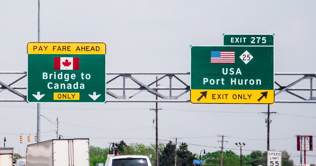 US-Canada Border Blank Meme Template