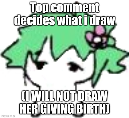 Babil | Top comment decides what i draw; (I WILL NOT DRAW HER GIVING BIRTH) | image tagged in babil | made w/ Imgflip meme maker