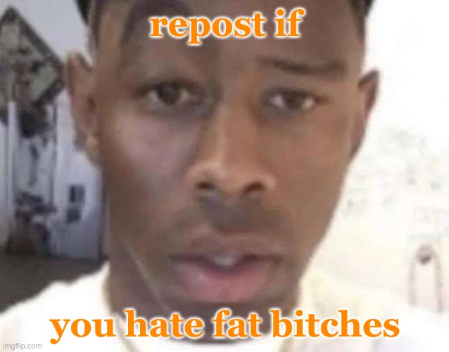 something malacious is brewing | repost if; you hate fat bitches | image tagged in tyler the creator eyebrow raise | made w/ Imgflip meme maker