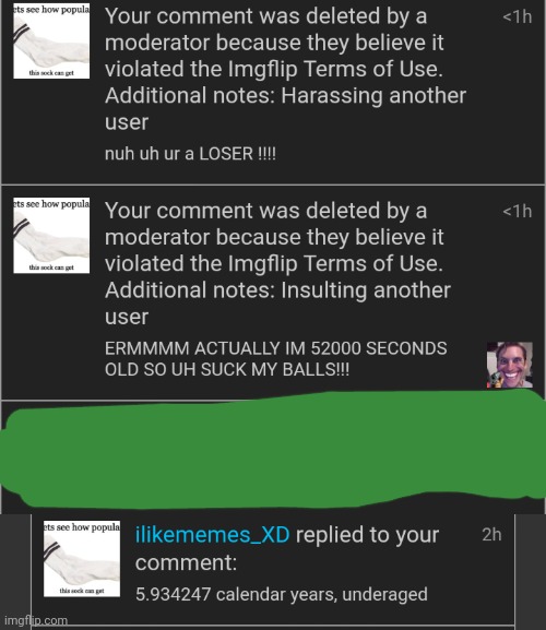 lmaoo they comment banned me for this | made w/ Imgflip meme maker