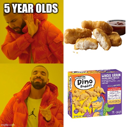 Chicken nuggets | 5 YEAR OLDS | image tagged in memes | made w/ Imgflip meme maker