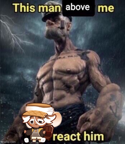 this man above me fish react him | image tagged in this man above me fish react him | made w/ Imgflip meme maker