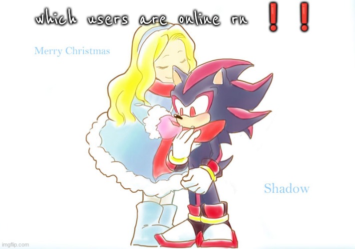 merry christmas shadow | which users are online rn ❗❗ | image tagged in merry christmas shadow | made w/ Imgflip meme maker