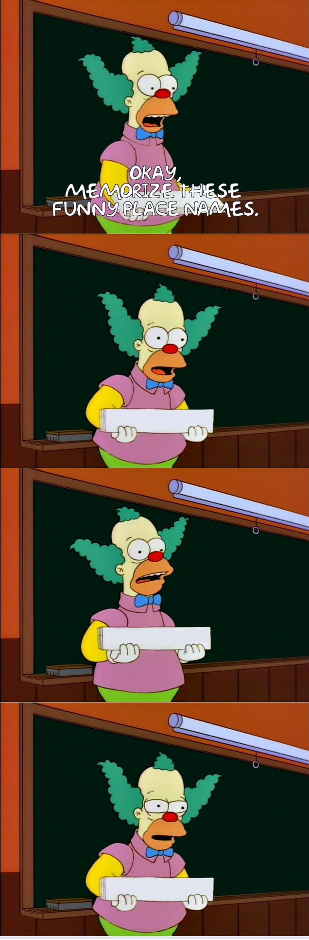 Krusty memorize Blank Meme Template