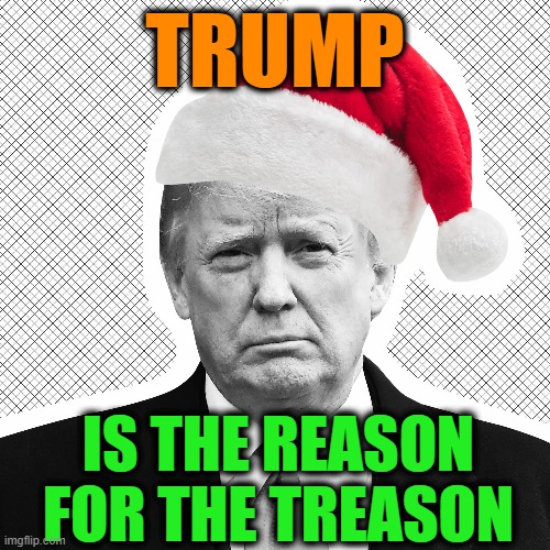 Happy Maga Holidays | TRUMP; IS THE REASON FOR THE TREASON | image tagged in merry christmas,maga,donald trump is an idiot,nevertrump meme,treason,trump | made w/ Imgflip meme maker