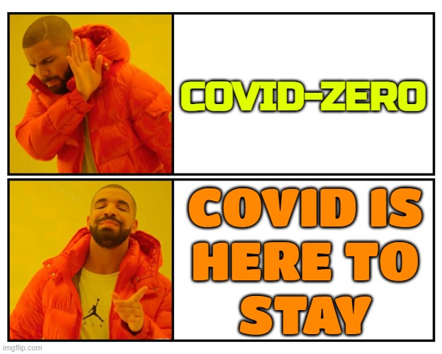 This Virus Is Here To Stay | COVID-ZERO; COVID IS
HERE TO
STAY | image tagged in drakeposting,china virus,coronavirus meme,coronavirus,covid-19,covid | made w/ Imgflip meme maker