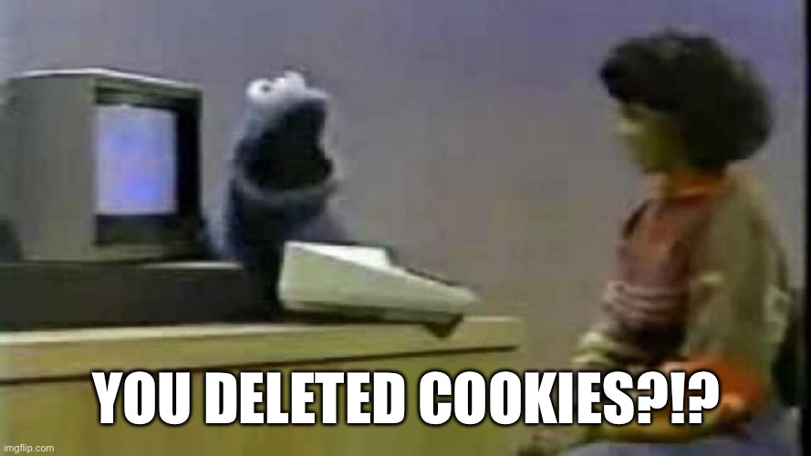 YOU DELETED COOKIES | YOU DELETED COOKIES?!? | image tagged in you deleted cookies | made w/ Imgflip meme maker