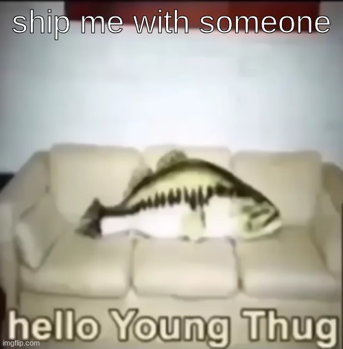 Hello Young Thug | ship me with someone | image tagged in hello young thug | made w/ Imgflip meme maker