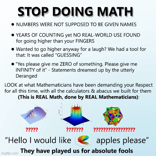stop doing math Blank Meme Template