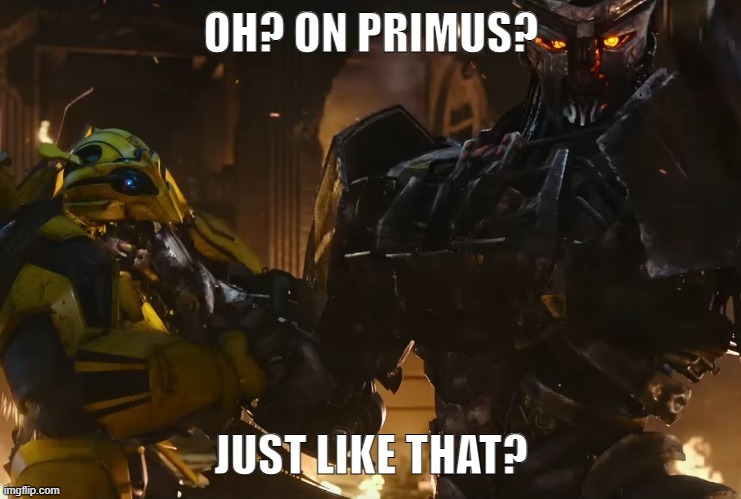 if i had the software id do a voice over for scourge | image tagged in on primus | made w/ Imgflip meme maker