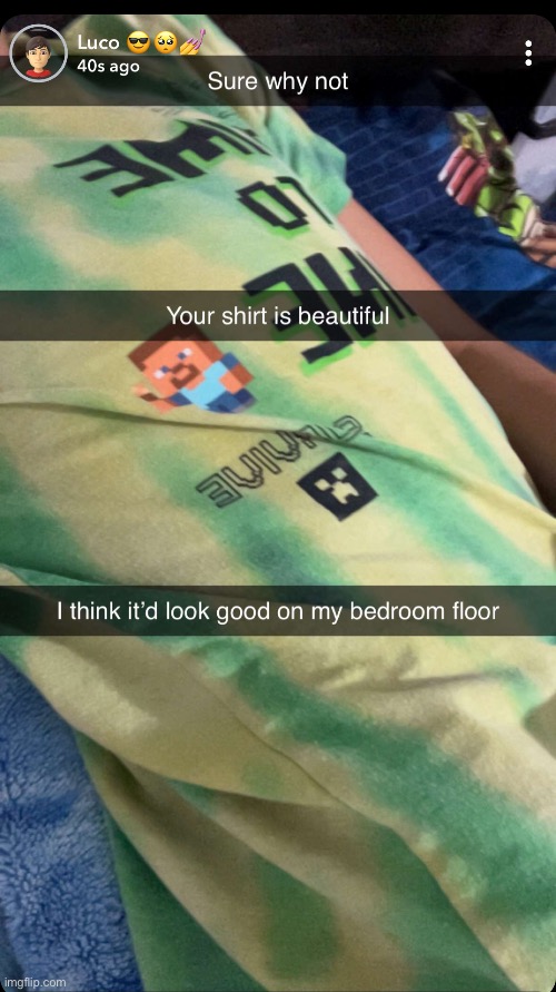 Random ss of a snap lucotic sent me | made w/ Imgflip meme maker