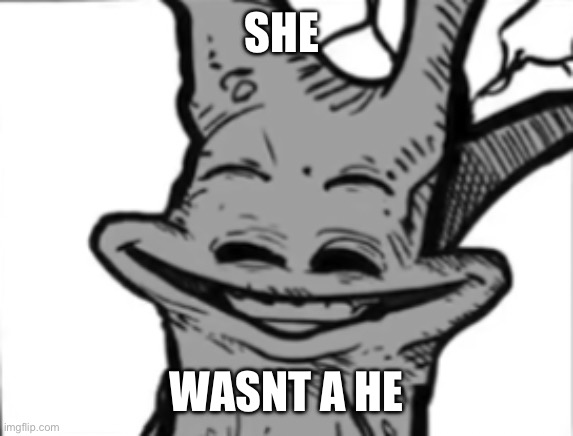 goofy ahh tree | SHE WASNT A HE | image tagged in goofy ahh tree | made w/ Imgflip meme maker